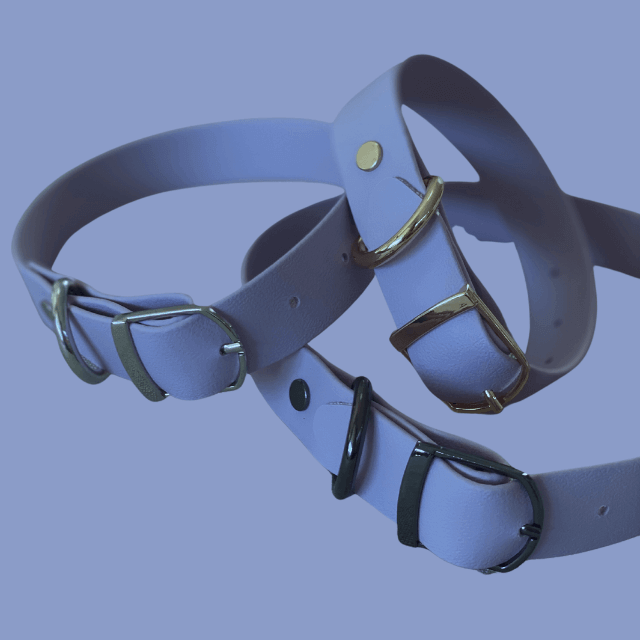 Grey Collar Waterproof Customised for Dogs Hooper Ruff